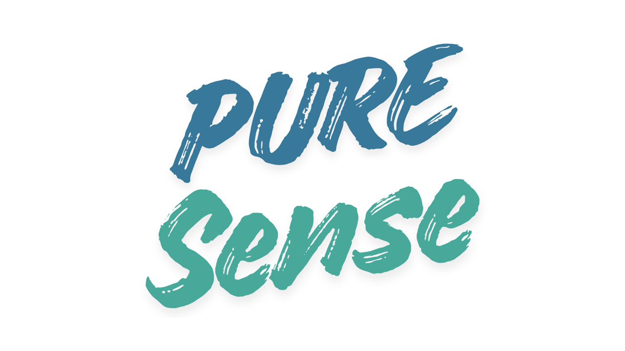 Logo Pure Sense, serviço exclusivo da G2F em marketing olfativo e aromatização profissional de ambientes no Espírito Santo.